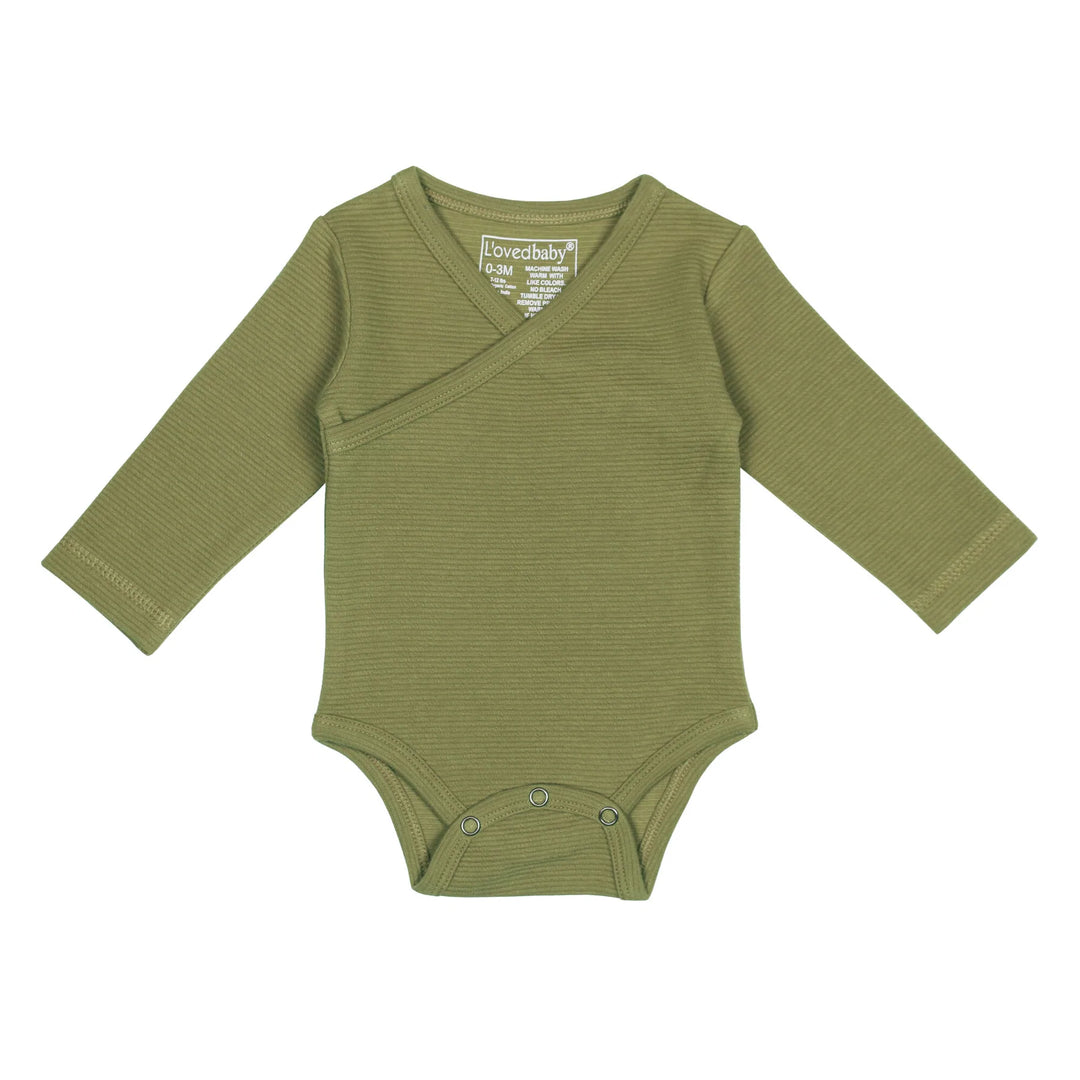 L'oved Baby Corduroy Wrap Bodysuit - Pitter Patter Boutique