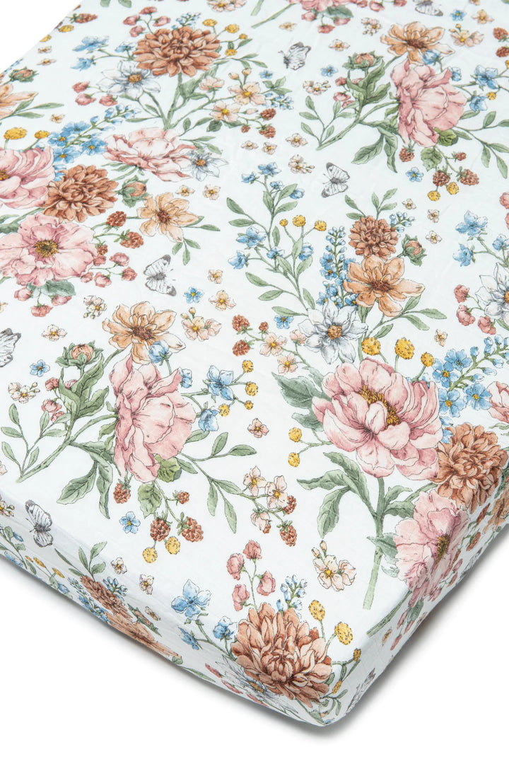 Loulou Lollipop - Muslin Fitted Crib Sheets - Pitter Patter Boutique