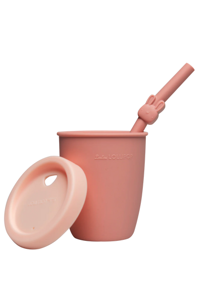 Loulou Lollipop - Kids Silicone Cup with Straw - Pitter Patter Boutique