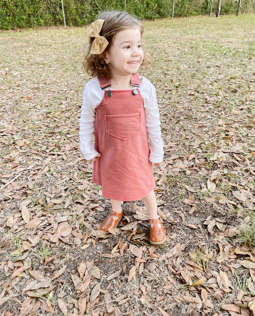 L’oved Baby - Faux Denim Baby Buckle Dress - Pitter Patter Boutique