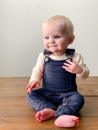 L'oved Baby - Faux Denim Overalls - Pitter Patter Boutique