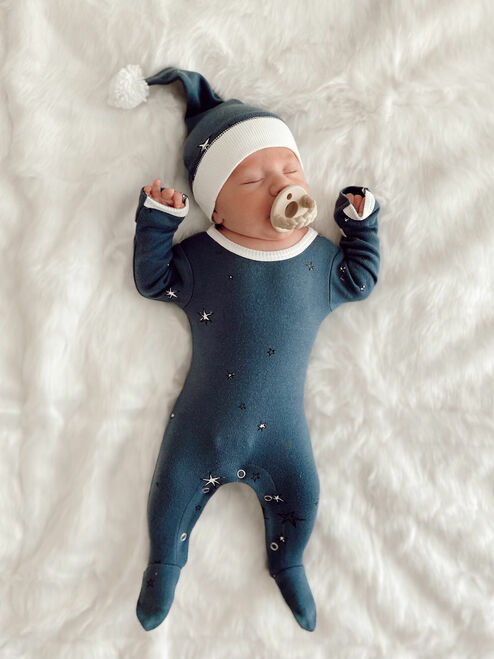 L'oved Baby - Holiday Organic Cotton Footie & Cap Set - Pitter Patter Boutique
