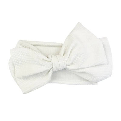 Baby Wisp - Textured Headband w/ Giant Bow - Pitter Patter Boutique