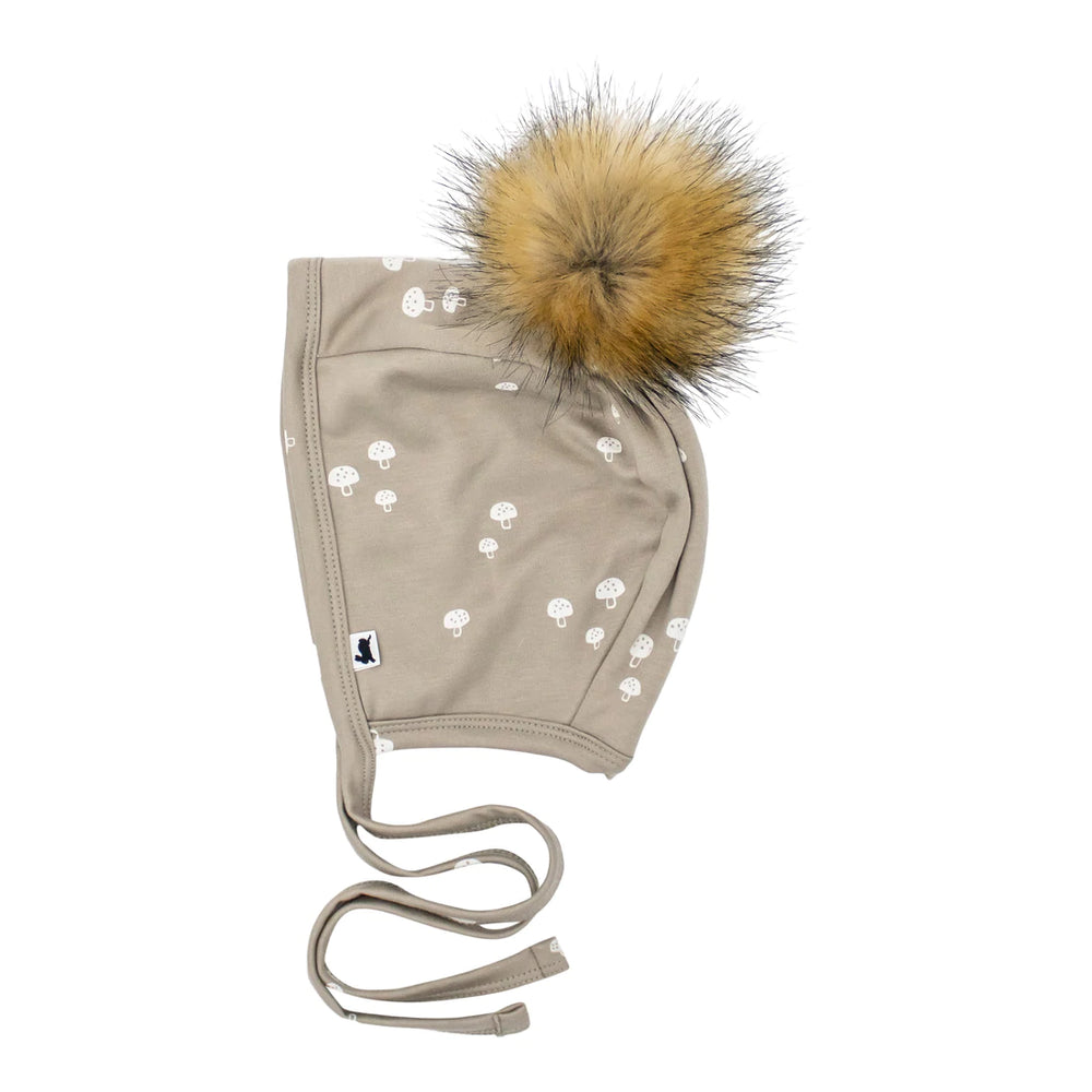 Little & Lively - Fleece Lined Brimless Pom Pom Bonnet - Pitter Patter Boutique