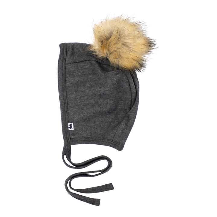 Little & Lively - Fleece Lined Brimless Pom Pom Bonnet - Pitter Patter Boutique