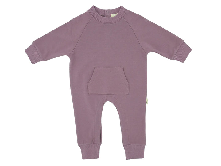 Greige - The Bamboo Fleece Romper - Pitter Patter Boutique