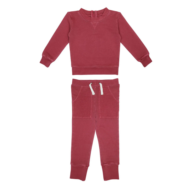 L'oved Baby -Kids French Terry Sweatshirt & Jogger Set - Pitter Patter Boutique