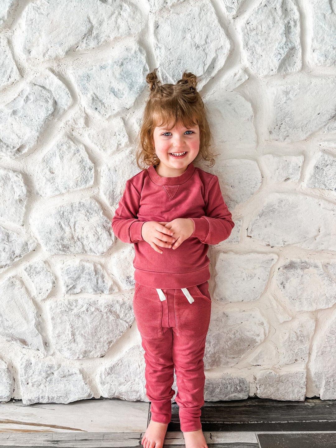 L'oved Baby -Kids French Terry Sweatshirt & Jogger Set - Pitter Patter Boutique