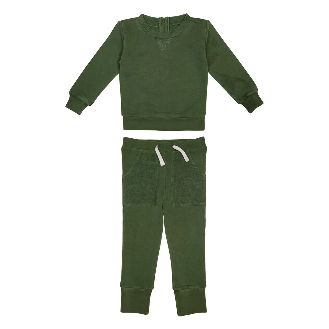 L'oved Baby -Kids French Terry Sweatshirt & Jogger Set - Pitter Patter Boutique