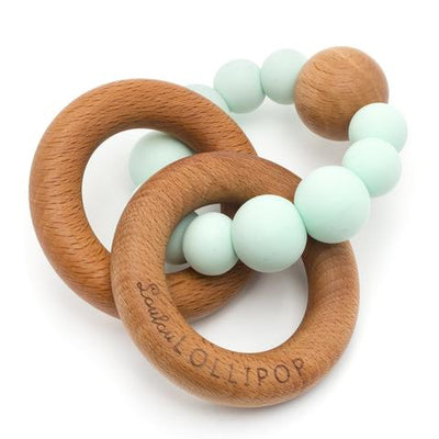 Loulou Lollipop - Bubble Silicone and Wood Teether - Pitter Patter Boutique