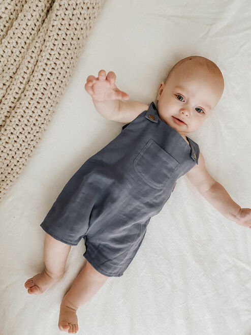 L'oved Baby - Moonstone Muslin Overalls