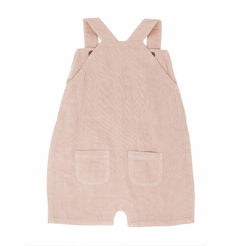 L'oved Baby - Rosewater Muslin Overalls