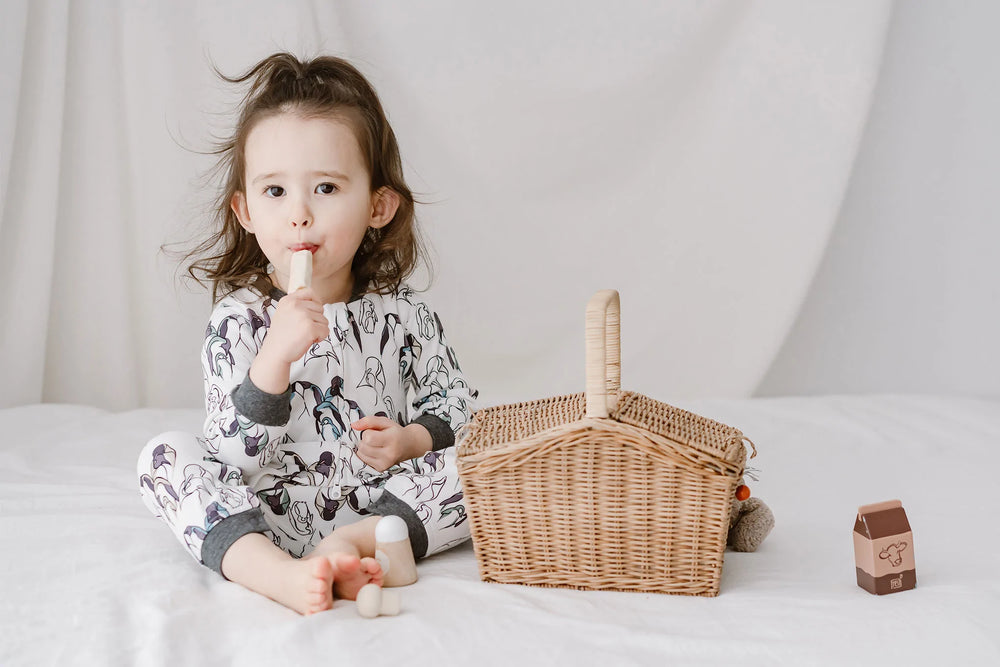 Organic Cotton Long Sleeve Romper - Pitter Patter Boutique