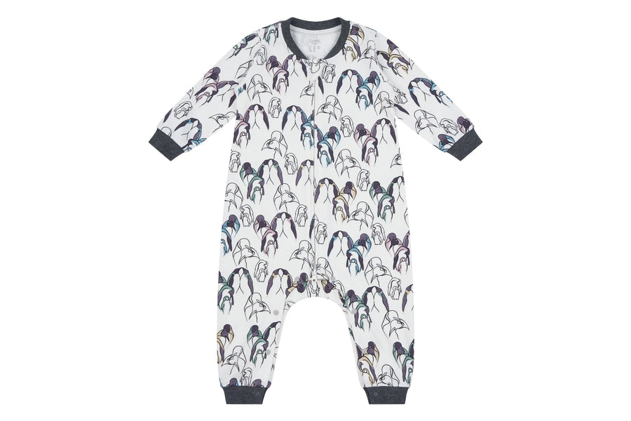 Organic Cotton Long Sleeve Romper - Pitter Patter Boutique