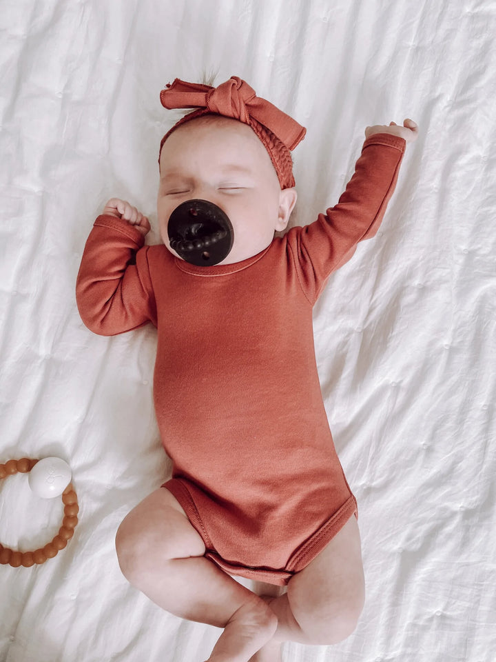 Organic Long Sleeve Bodysuit - Pitter Patter Boutique