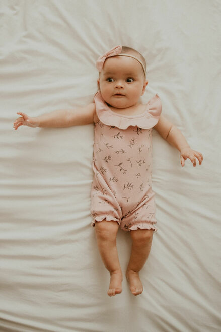Printed Bubble Romper - Pitter Patter Boutique