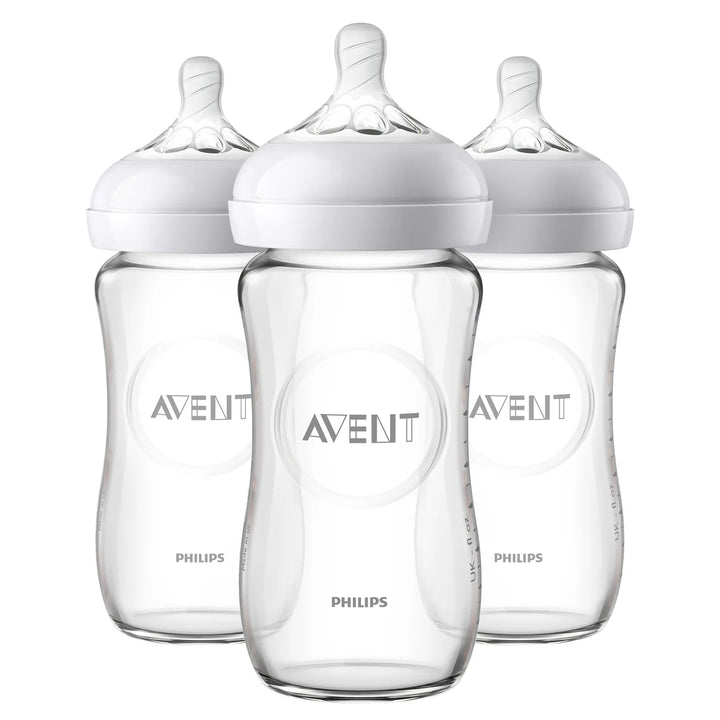 Natural Glass Baby Bottles 8oz 3pk - One Size - Pitter Patter Boutique