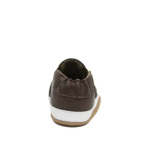 Robeez - Liam Basic Chocolate Soft Soles - Pitter Patter Boutique