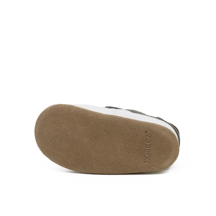 Robeez - Liam Basic Chocolate Soft Soles - Pitter Patter Boutique