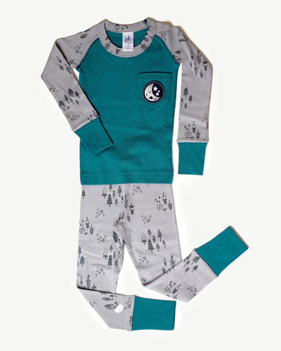Unisex Bean Jammies - Pacific - Pitter Patter Boutique