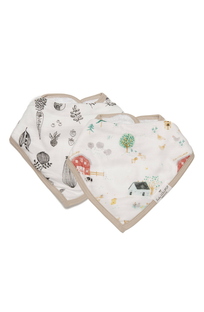 Loulou Lollipop - Bandana Bib Set - Pitter Patter Boutique