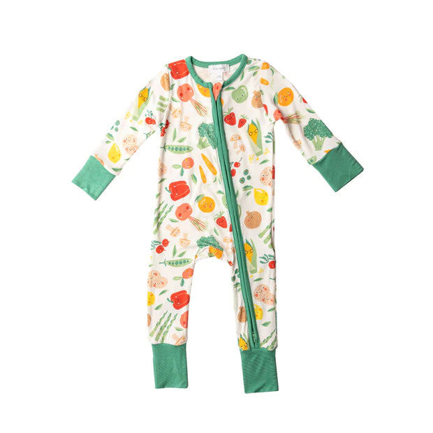 Angel Dear - Bamboo 2-way Zippered Romper (0-3m & 3-6m) - Pitter Patter Boutique