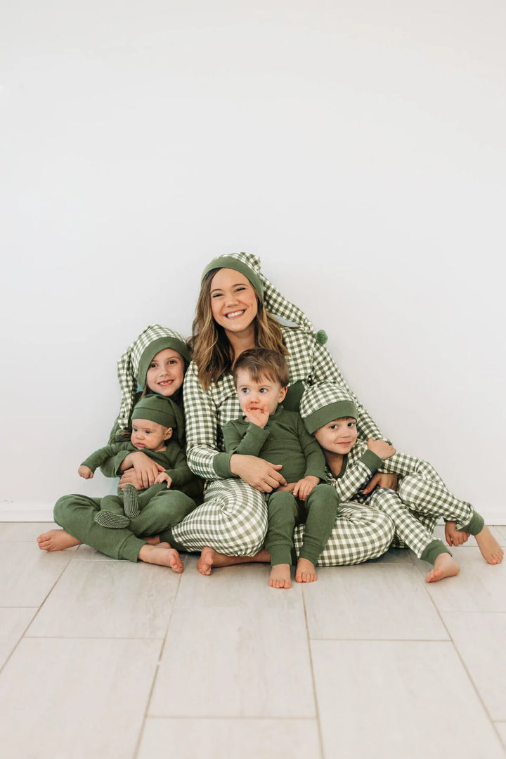 L'oved Baby - Holiday Women's 2 piece Lounge Set with Cap Organic Cotton - Pitter Patter Boutique