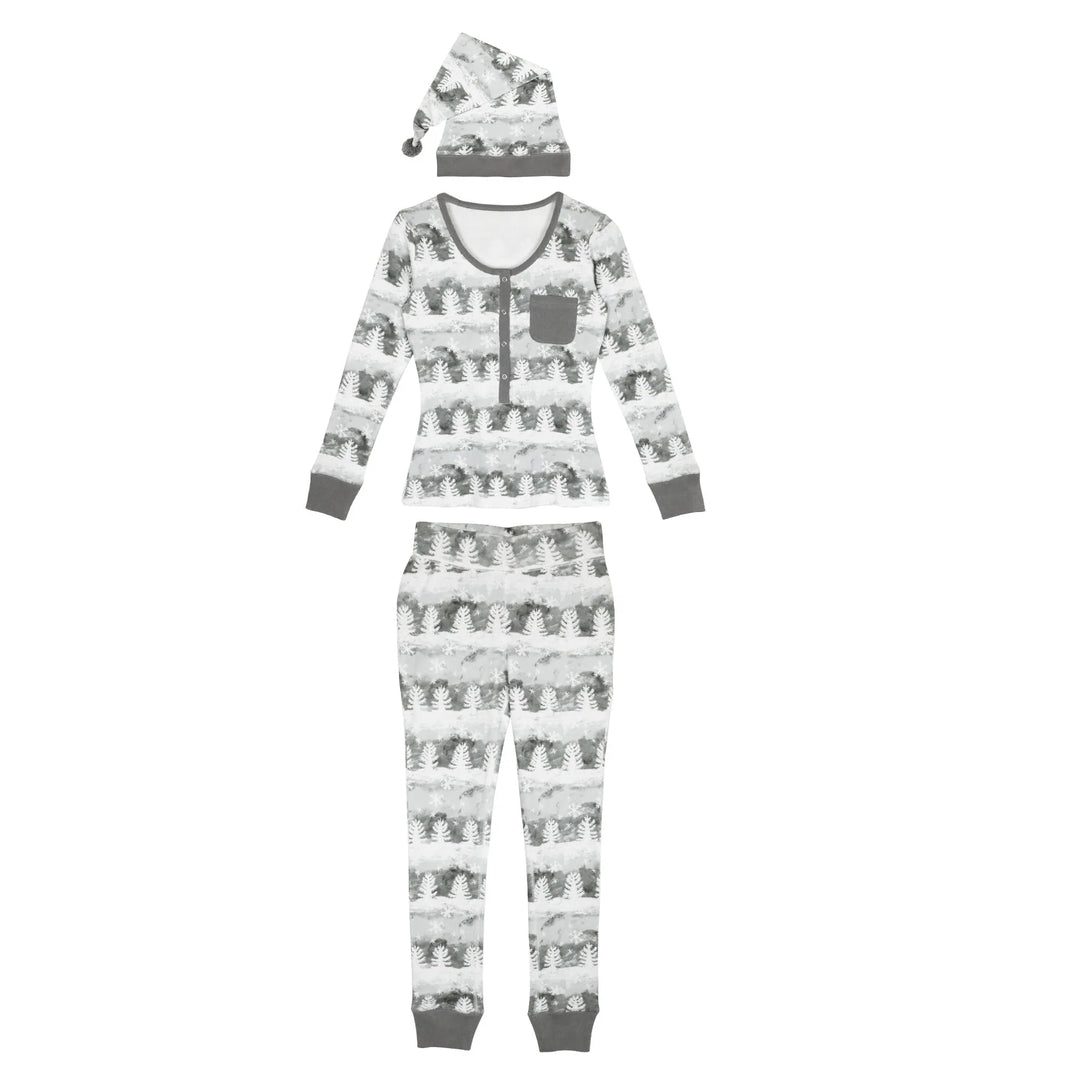 L'oved Baby - Holiday Women's 2 piece Lounge Set with Cap Organic Cotton - Pitter Patter Boutique