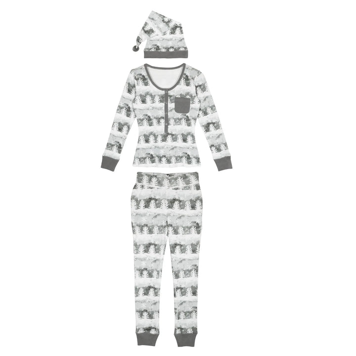 L'oved Baby - Holiday Women's 2 piece Lounge Set with Cap Organic Cotton - Pitter Patter Boutique