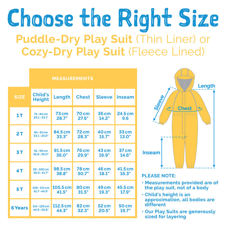 Jan & Jul - Thin-Lined Kids Waterproof Playsuit - Pitter Patter Boutique
