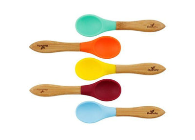 Avanchy - Baby 5 Pack Bamboo Spoons - Pitter Patter Boutique