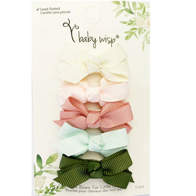 Baby Wisp - 5 Pack Chelsea Bows - Pitter Patter Boutique