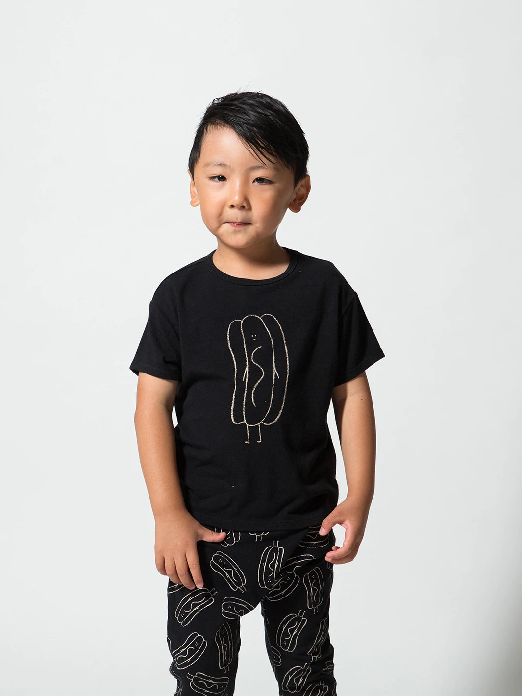 Greige - The Bamboo Printed Tee - Pitter Patter Boutique