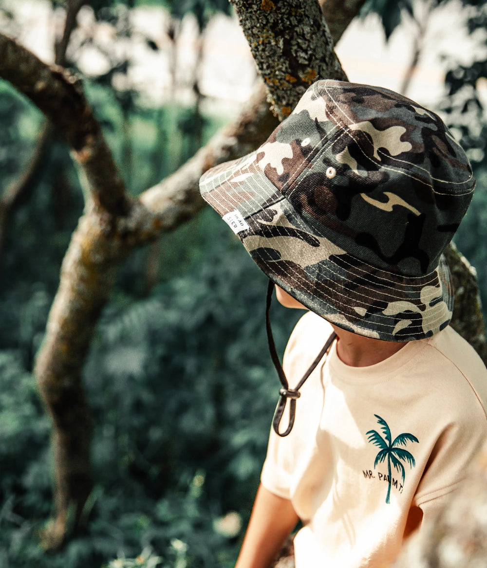 Headster - Camo Cotton Bucket Hat - Pitter Patter Boutique