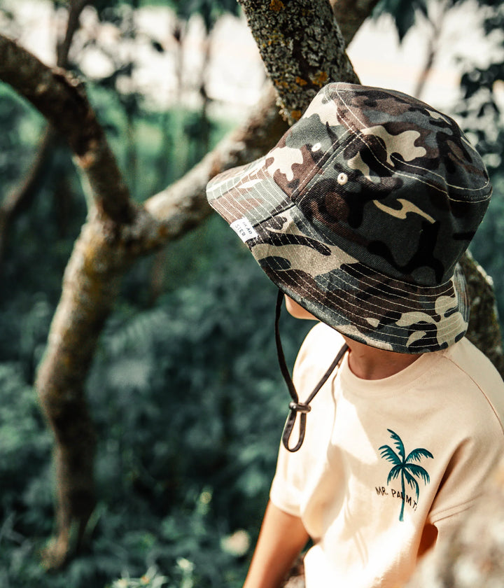 Headster - Camo Cotton Bucket Hat - Pitter Patter Boutique