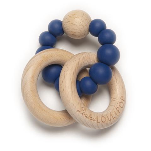 Loulou Lollipop - Bubble Silicone and Wood Teether - Pitter Patter Boutique