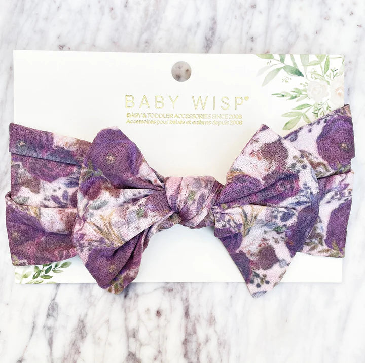 Baby Wisp - Nylon Headband Bow - Pitter Patter Boutique