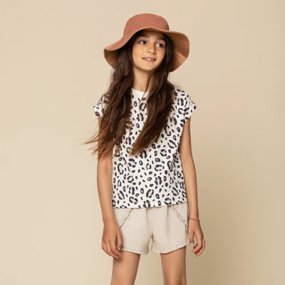 Cheetah Print Girl's T-Shirt - Pitter Patter Boutique