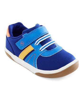 Blue & Orange Thompson Sneaker - Size Toddler 4W - Pitter Patter Boutique