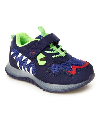 Navy & Neon Green Igor Sneakers - Size 6M - Pitter Patter Boutique