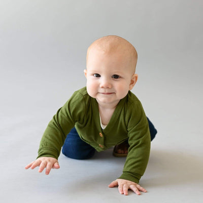 Kyte Baby - Bamboo Jersey Cardigan (up to 18-24m) - Pitter Patter Boutique