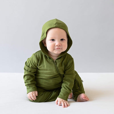 Kyte Baby - Bamboo Jersey Hooded Zippered Romper - Pitter Patter Boutique