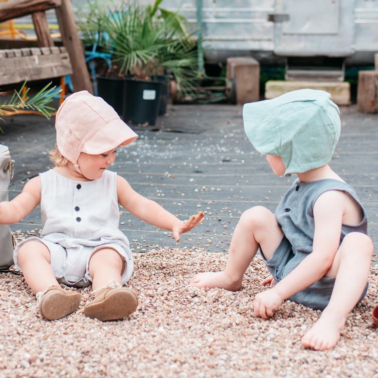 Kyte Baby Linen Bonnet - Pitter Patter Boutique