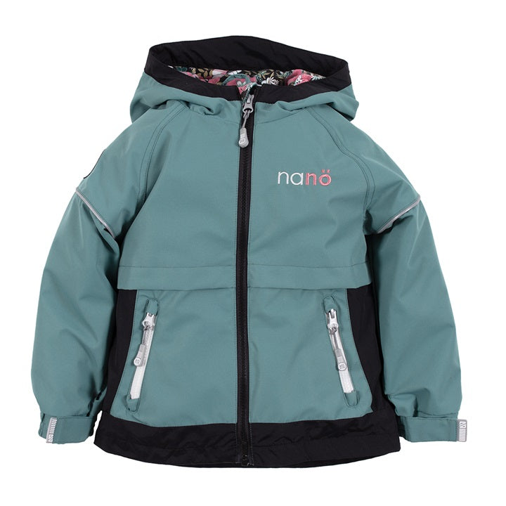 Nano - Aquamarine Rain Jacket - Pitter Patter Boutique