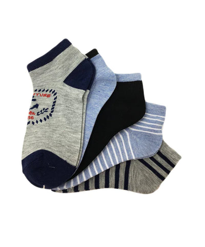 Point Zero - Design 5-Pack Socks - Pitter Patter Boutique