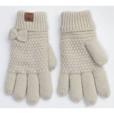 Calikids - Knit Bow Gloves - Pitter Patter Boutique
