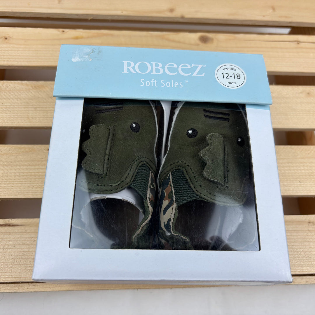 Robeez - "T-Rex" Soft Sole Leather Crib Shoes