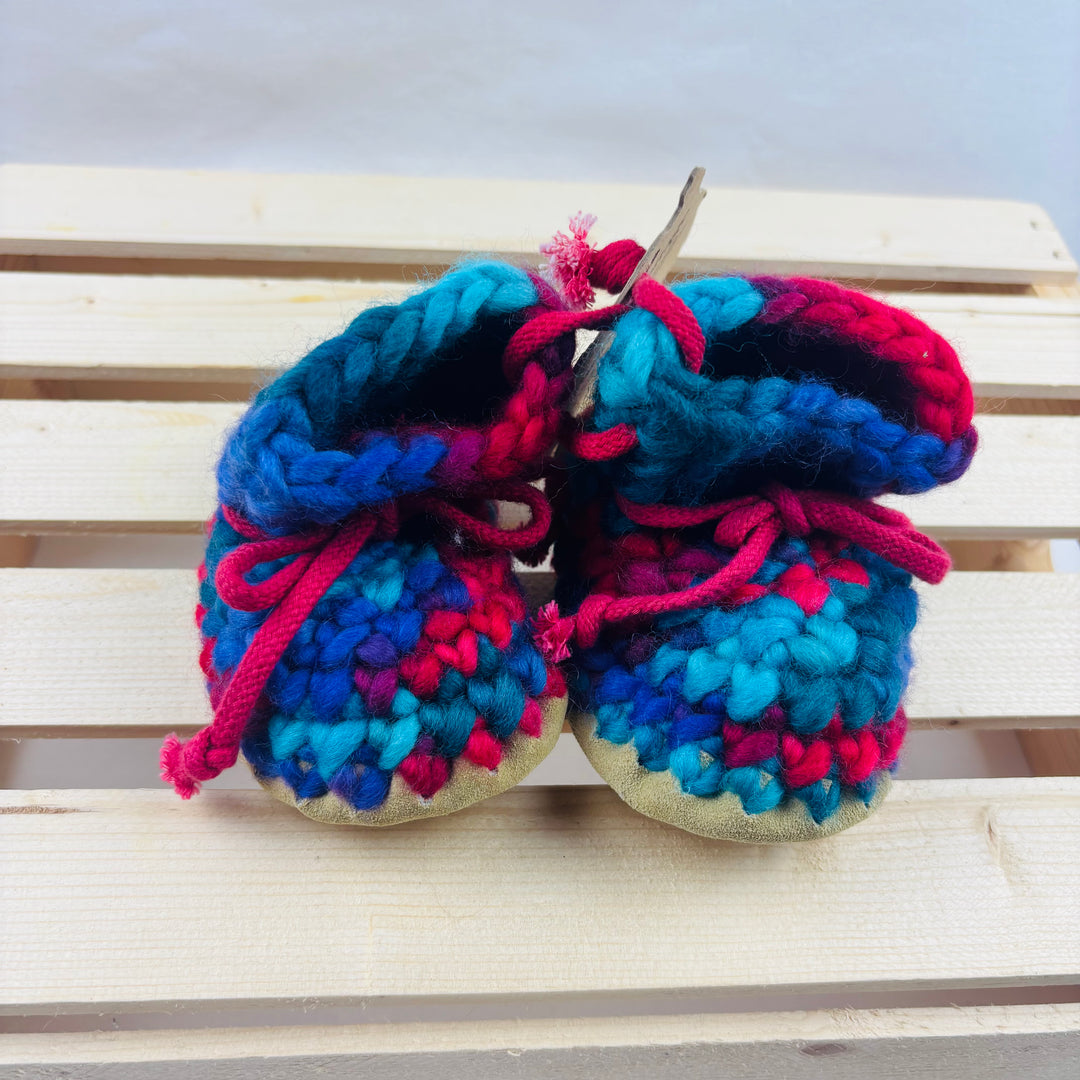 Padraig Cottage Baby Booties - Size 4-5 Baby