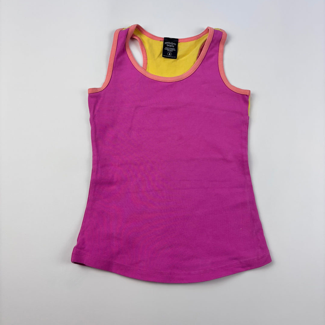 Peekaboo Beans Tank Top - Size 4 Toddler