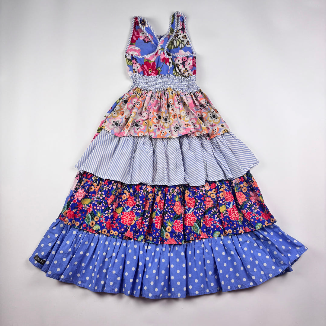 Matilda Jane Heart Song Tiered Floral Maxi Dress - Size 6-7 Youth